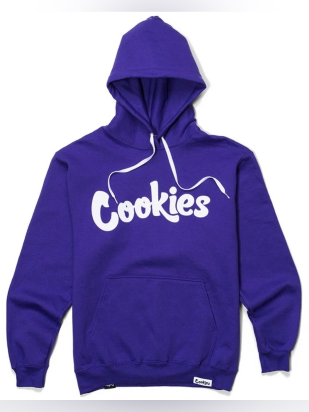 Cookies San Francisco Men’s Medium Original Logo Hoodie V2 Purple White Unisex